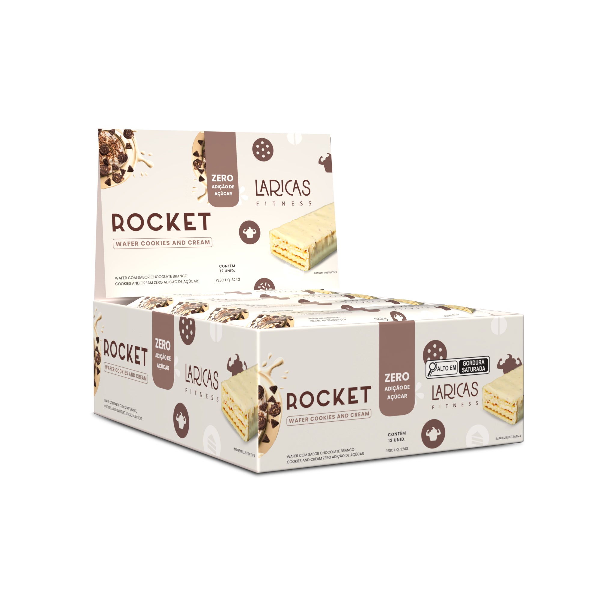 Rocket Wafer 27g (12 un) - Wafer Cookies and Cream – Rocket Labz