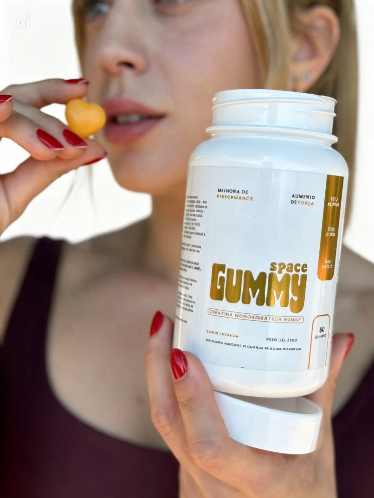 Creatina Space Gummy 240g - Sabor Laranja